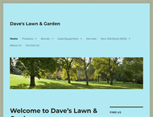 Tablet Screenshot of daveslawngarden.com